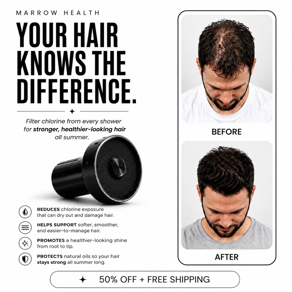 The Marrow Pro Filtered Showerhead Matte Black